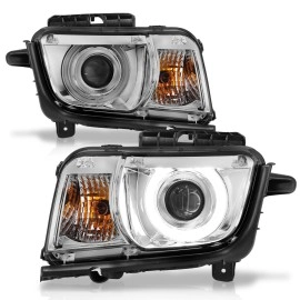 Anzo 121311 - Projector Headlights w/ RX Halo (Chrome Housing, Clear Lens)