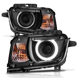 Anzo 121312 - Projector Headlights w/ RX Halo (Black Housing, Clear Lens)