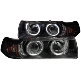Anzo 121325 - Projector Headlights w/ Halo (Black Housing, Clear Lens)