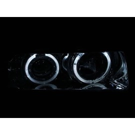 Anzo 121326 - Projector Headlights w/ Halo (Chrome Housing, Clear Lens)