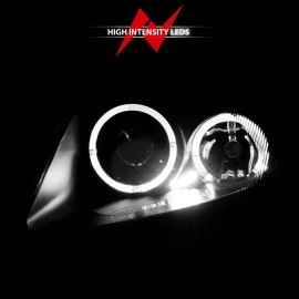 Anzo 121332 - Projector Headlights w/ 2 Halos (Black Housing, Clear Lens)