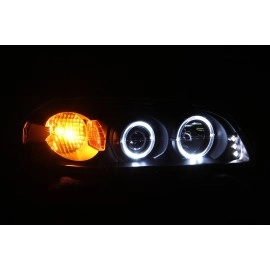 Anzo 121339 - Projector Headlights w/ Halo (Black Housing, Clear Lens)
