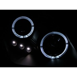 Anzo 121341 - Projector Headlights w/ LED Halo (Black Housing, Clear Lens)