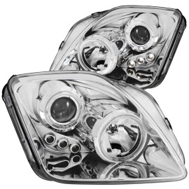 Anzo 121342 - Projector Headlights w/ LED Halo (Chrome Housing, Clear Lens)