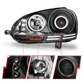 Anzo 121345 - Projector Headlights w/ CCFL Halo (Black Housing, Clear Lens)