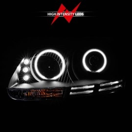 Anzo 121345 - Projector Headlights w/ CCFL Halo (Black Housing, Clear Lens)