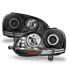 Anzo 121345 - Projector Headlights w/ CCFL Halo (Black Housing, Clear Lens)