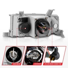 Anzo 121347 - Projector Headlights w/ Halo (Black Housing, Clear Lens)