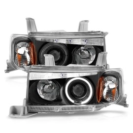 Anzo 121347 - Projector Headlights w/ Halo (Black Housing, Clear Lens)