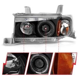 Anzo 121347 - Projector Headlights w/ Halo (Black Housing, Clear Lens)