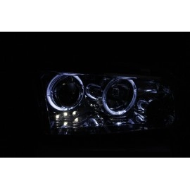 Anzo 121382 - Projector Headlights w/ Halo (Chrome Housing, Clear Lens)