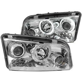 Anzo 121382 - Projector Headlights w/ Halo (Chrome Housing, Clear Lens)