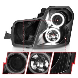 Anzo 121417 - Projector Headlights w/ RX Halo (Black Housing, Clear Lens)