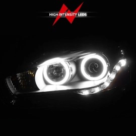 Anzo 121428 - Projector Headlights w/ RX Halo (Black Housing, Clear Lens)