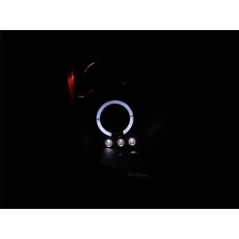 Anzo 121444 - Projector Headlights w/ Halo (Black Housing, Clear Lens)