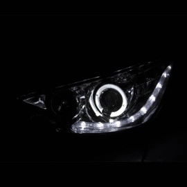 Anzo 121476 - Projector Headlights w/ Halo (Black Housing, Clear Lens)