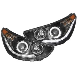 Anzo 121476 - Projector Headlights w/ Halo (Black Housing, Clear Lens)