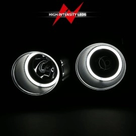 Anzo 121488 - Projector Headlights w/ RX Halo (Black Housing, Clear Lens)