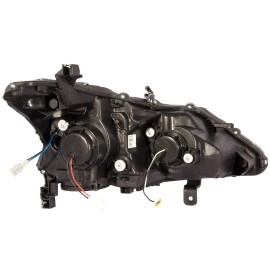 Anzo 121500 - Plank Style Projector Headlights (Black Housing, Clear Lens)