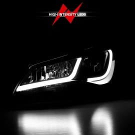Anzo 121518 - Plank Style Projector Headlights (Black Housing, Clear Lens)