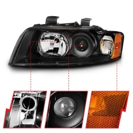 Anzo 121528 - Projector Headlights (Black Housing, Clear Lens)
