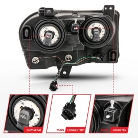 Anzo 121529 - Crystal Headlights (Chrome Housing, Clear Lens)