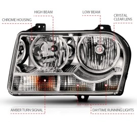 Anzo 121529 - Crystal Headlights (Chrome Housing, Clear Lens)