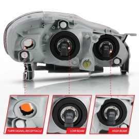 Anzo 121540 - Crystal Headlights (Chrome Housing, Clear Lens)