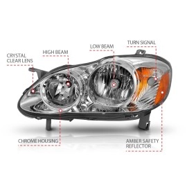 Anzo 121540 - Crystal Headlights (Chrome Housing, Clear Lens)