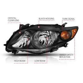 Anzo 121541 - Crystal Headlights (Black Housing, Clear Lens)