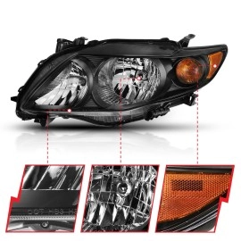 Anzo 121541 - Crystal Headlights (Black Housing, Clear Lens)