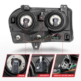 Anzo 121544 - Crystal Headlights (Black Housing, Clear Lens)