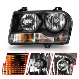 Anzo 121544 - Crystal Headlights (Black Housing, Clear Lens)
