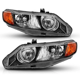 Anzo 121547 - OE Style Crystal Headlights (Black Housing, Clear Lens)