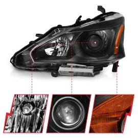 Anzo 121549 - Projector Headlights (Black Housing, Clear Lens)