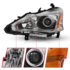 Anzo 121550 - Projector Headlights (Chrome Housing, Clear Lens)