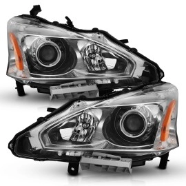 Anzo 121550 - Projector Headlights (Chrome Housing, Clear Lens)