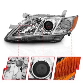 Anzo 121551 - Projector Headlights (Chrome Housing, Clear Lens)