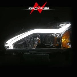 Anzo 121570 - Light Bar Style Projector Headlights (Chrome Housing, Clear Lens)