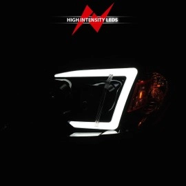 Anzo 121573 - Plank Style Projector Headlights (Black Housing, Clear Lens)