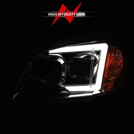 Anzo 121576 - Plank Style Projector Headlights (Chrome Housing, Clear Lens)