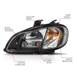 Anzo 131030 - Crystal Headlights (Black Housing, Clear Lens)