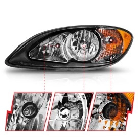 Anzo 131032 - OE Style Crystal Headlights (Black Housing, Clear Lens)