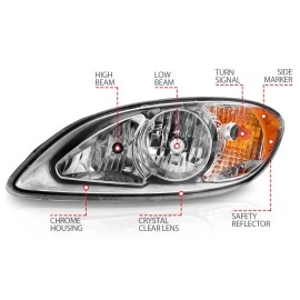 Anzo 131033 - Crystal Headlights (Chrome Housing, Clear Lens)