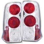 Anzo 211011 - Tail Lights w/o Cap (Chrome Housing, Clear / Red Lens)