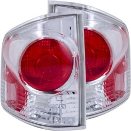 Anzo 211032 - 3D Style Tail Lights (Chrome Housing, Clear / Red Lens)