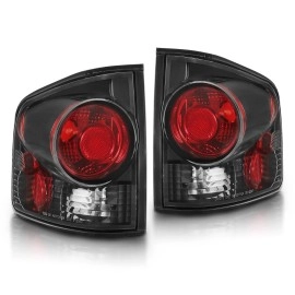 Anzo 211034 - 3D Style Tail Lights (Black Housing, Clear / Red Lens)