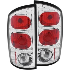 Anzo 211043 - Tail Lights (Chrome Housing, Clear / Red Lens)