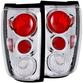Anzo 211055 - G2 Tail Lights (Chrome Housing, Clear / Red Lens)