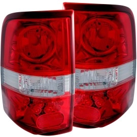 Anzo 211058 - Tail Lights (Chrome Housing, Clear / Red Lens)